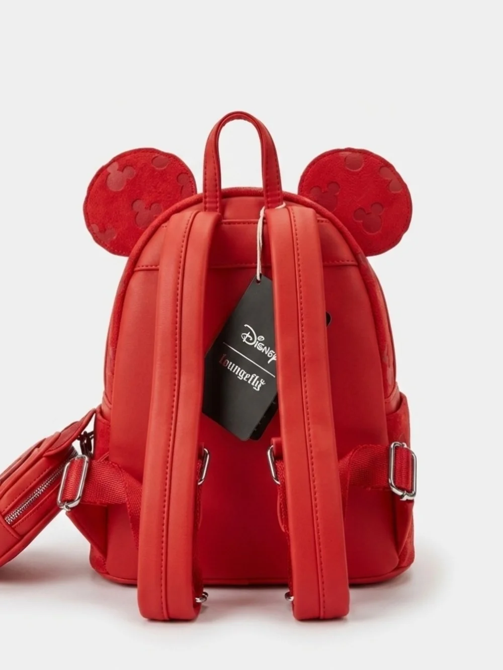 Disney Loungefly Red Mickey Mouse Mini Backpack with Matching Coin Pursre